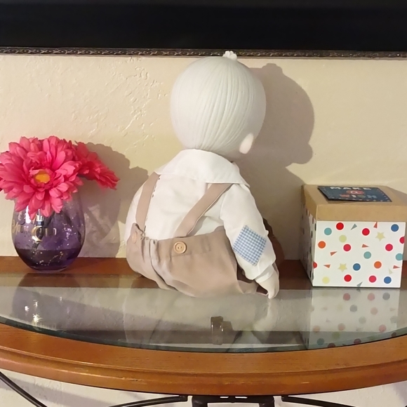 Vintage 1981 Big Precious Moments Enesco Porcelain Mikey Doll 17" Tall😍 - Picture 7 of 15